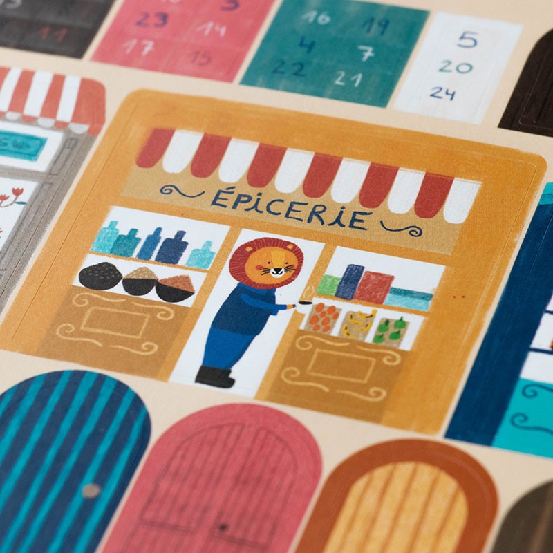 Creative houses sticker activity